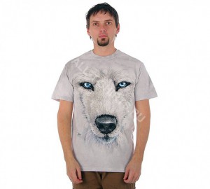 Футболка The Mountain White Wolf Face - Морда белого волка