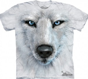 Футболка The Mountain White Wolf Face - Морда белого волка
