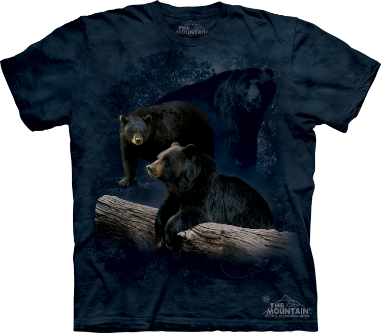 Футболка Black Bear Trilogy - Три медведя. Передняя сторона