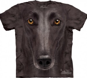 Футболка The Mountain Black Greyhound Face - Морда Грейхаунда