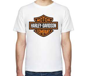 Harley-Davidson / Харлей мужская футболка с коротким рукавом (цвет: белый)