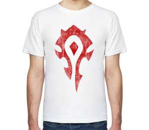 World of Warcraft. Орда мужская футболка с коротким рукавом (цвет: белый)
