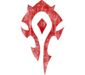 World of Warcraft. Орда кружка хамелеон двухцветная (цвет: белый + красный)