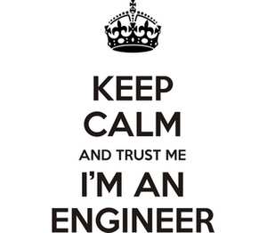 Сохраняй спокойствие и доверься мне, я инженер / Keep Calm And Trust Me Im An Engineer мужская футболка с коротким рукавом (цвет: белый)