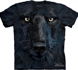 Футболка The Mountain Black Wolf Face - Морда черного волка