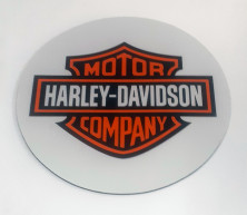 Фото круглого коврика для мыши Harley Davidson