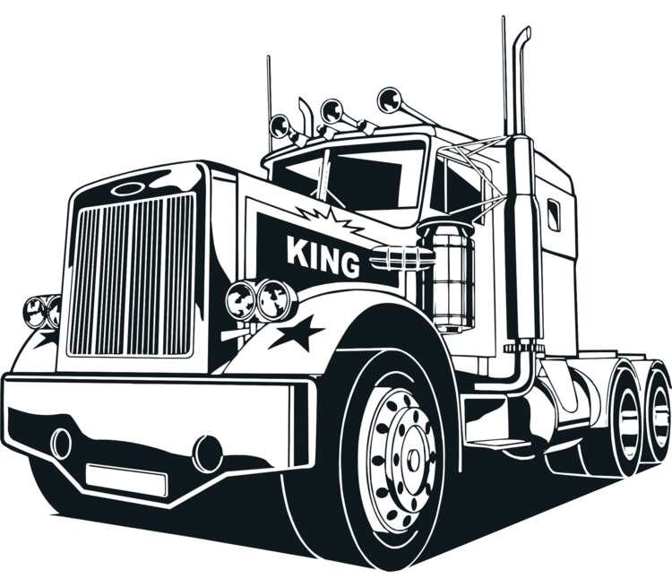 King Truck (Грузовик) кружка хамелеон (цвет: белый + черный)