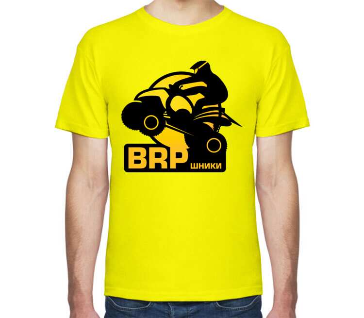 BRPшники мужская футболка с коротким рукавом (цвет: лимон)