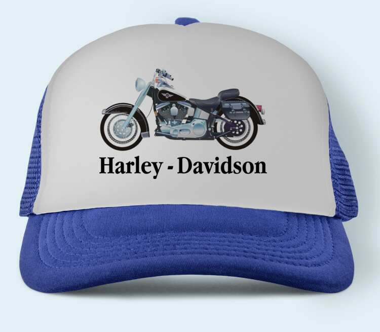 Harley Davidson бейсболка (цвет: синий)