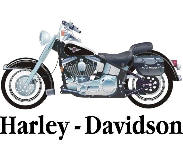 Harley Davidson кухонный фартук (цвет: белый + красный)