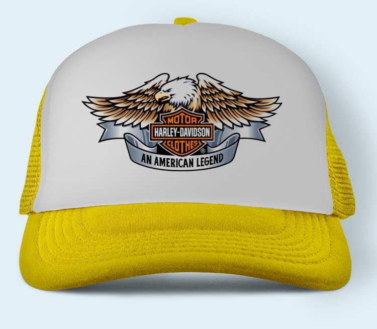 Харлей дэвидсон Американская легенда / Harley Davidson Motor Clothes. An American Legend бейсболка (цвет: желтый)