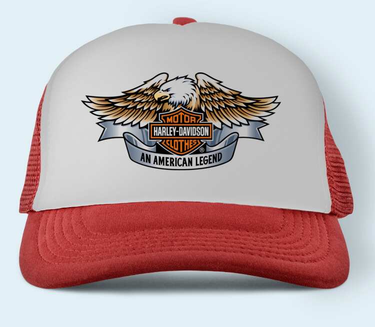 Харлей дэвидсон Американская легенда / Harley Davidson Motor Clothes. An American Legend бейсболка (цвет: красный)