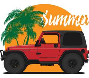 Jeep Summer слюнявчик (цвет: белый + синий)