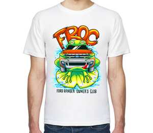 Ford Ranger owners club мужская футболка с коротким рукавом (цвет: белый)