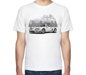 RWB Porsche 911 мужская футболка с коротким рукавом (цвет: белый)