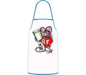 Evil Mouse кухонный фартук (цвет: белый + синий)