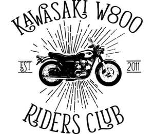 Kawasaki W800 Riders Club кружка двухцветная (цвет: белый + светло-зеленый)