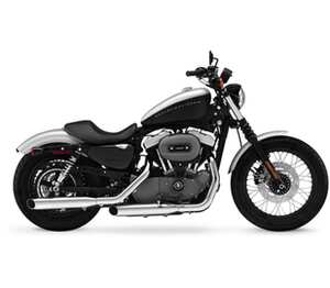 Harley-Davidson Sportster подушка с пайетками (цвет: белый + черный)