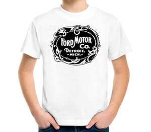 Ford Motor Co. детская футболка с коротким рукавом (цвет: белый)