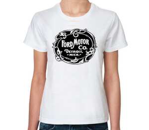 Ford Motor Co. женская футболка с коротким рукавом (цвет: белый)