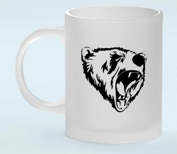 Сибирский Медведь кружка матовая (цвет: матовый)