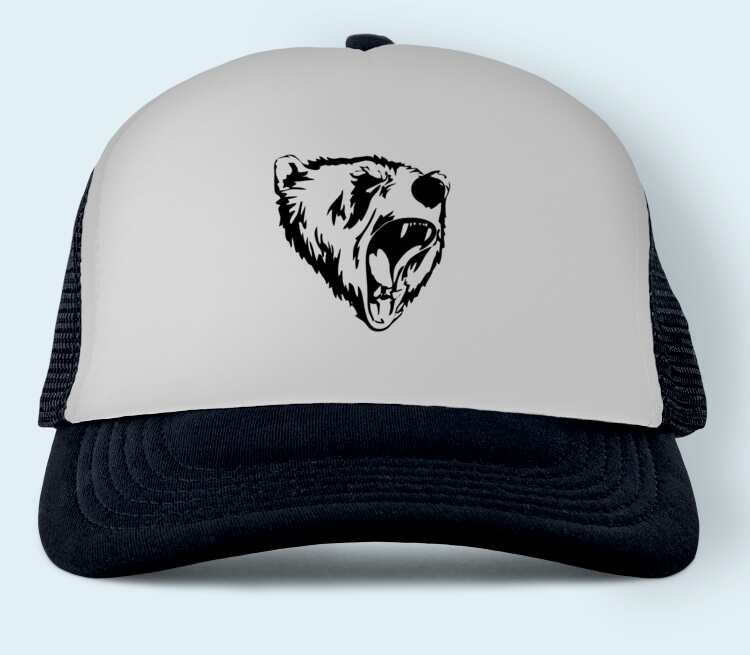 Сибирский Медведь бейсболка (цвет: черный)