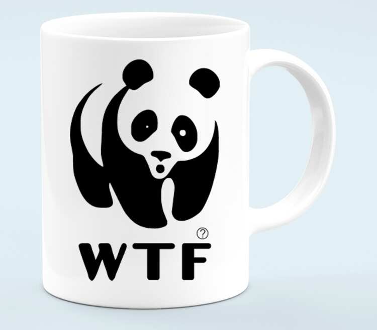 Панда WTF кружка белая (цвет: белый)