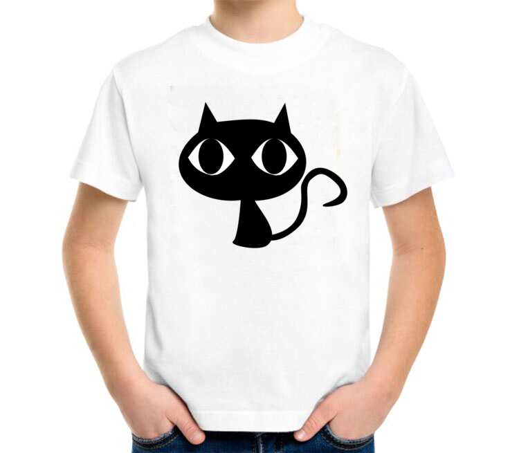Black Cats детская футболка с коротким рукавом (цвет: белый)