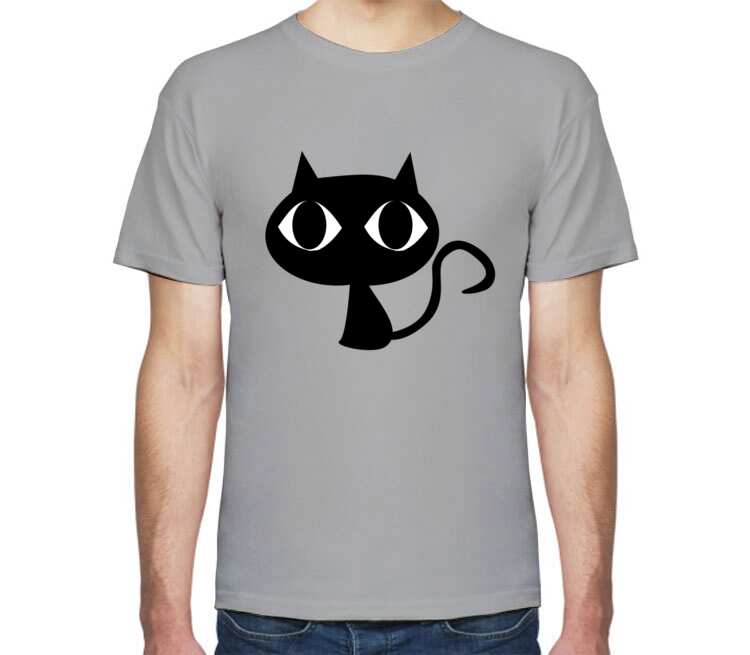 Black Cats мужская футболка с коротким рукавом (цвет: меланж)