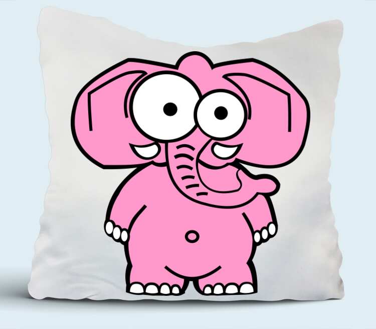 Слоненок подушка (цвет: белый)