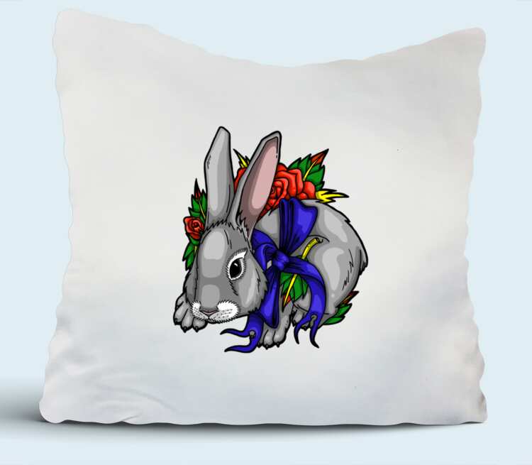 Кролик подушка (цвет: белый)