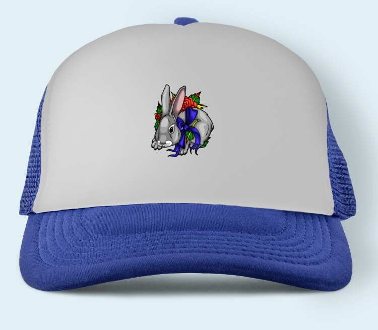 Кролик бейсболка (цвет: синий)