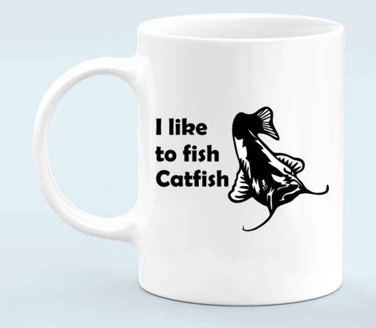 I like to fish Catfish кружка белая (цвет: белый)