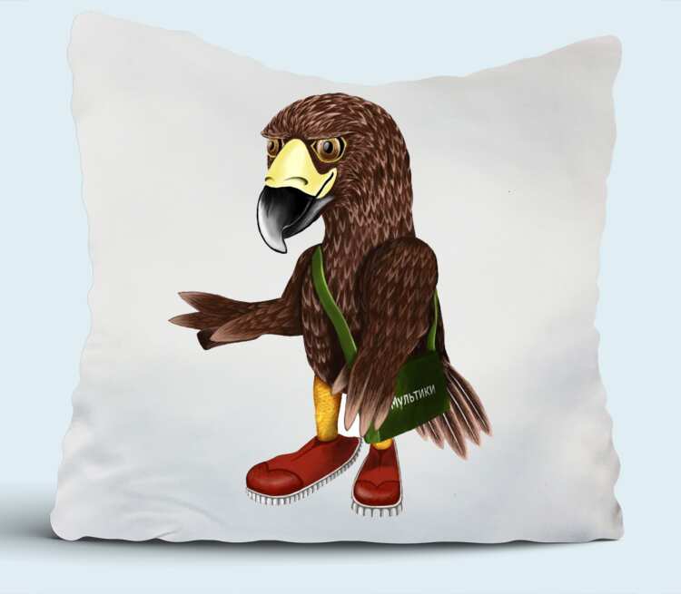 Орел подушка (цвет: белый)