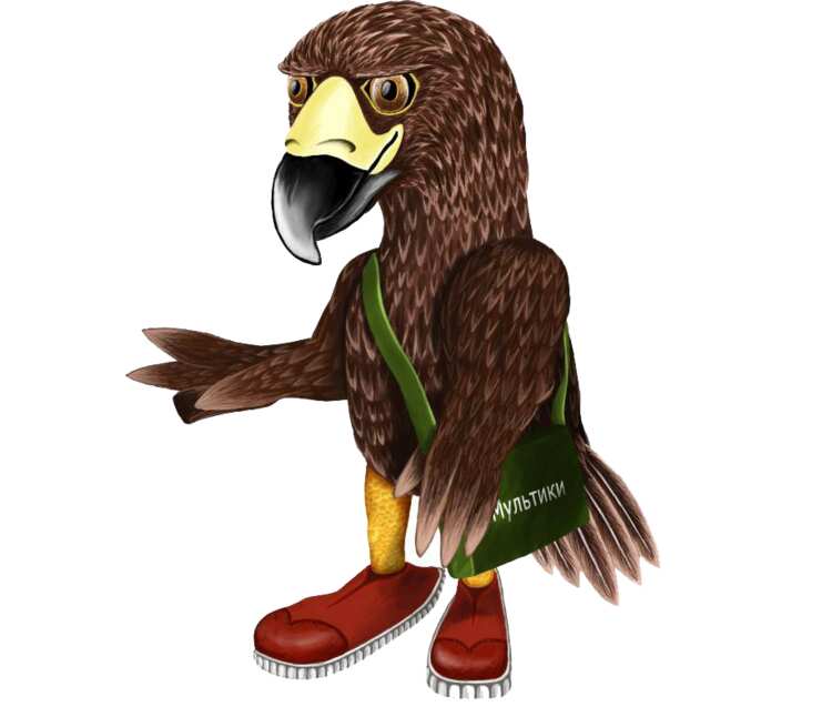 Орел кружка с кантом (цвет: белый + светло-зеленый)