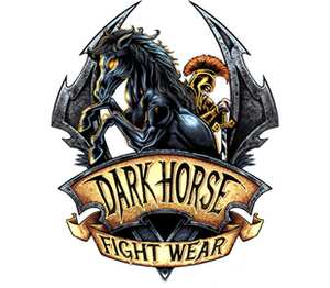 Dark horse fight wear кружка двухцветная (цвет: белый + голубой)