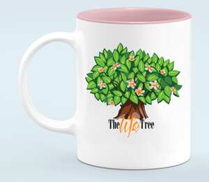 iCalistini The Life Tree Дерево Жизни кружка хамелеон двухцветная (цвет: белый + розовый)