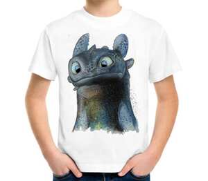 Как приручить дракона - Беззубик детская футболка с коротким рукавом (цвет: белый)