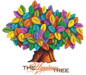 iCalistini The Happiness Tree Дерево Счастья кружка с ложкой в ручке (цвет: белый + синий)