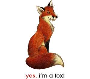 Да, я лисичка / yes, im a fox! коврик для мыши круглый (цвет: белый)