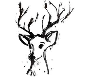 dear deer слюнявчик (цвет: белый + красный)