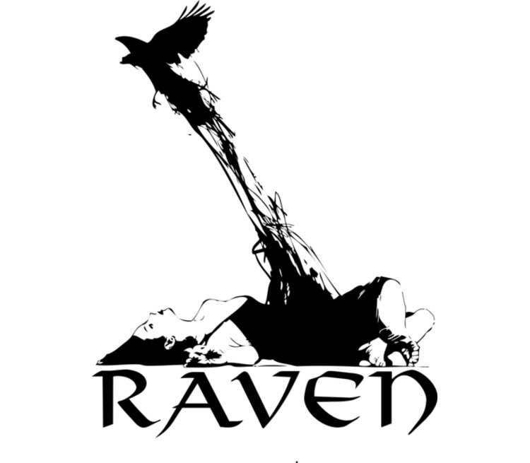 Raven Brand кружка с ложкой в ручке (цвет: белый + зеленый)