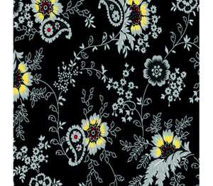 Black floral background подушка с пайетками (цвет: белый + синий)