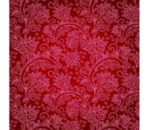Seamless floral pattern - цветочный узор подушка (цвет: белый)