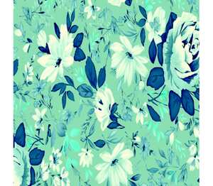 Floral background - цветы подушка с пайетками (цвет: белый + сиреневый)