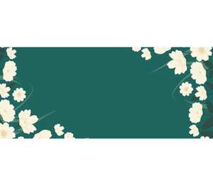 White flowers on sea green - белые цветы кружка двухцветная с полной запечаткой (цвет: белый + синий)
