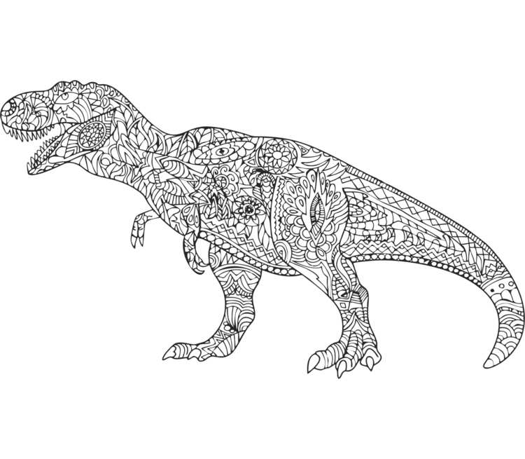 Динозавр в индейском стиле кружка с ручкой в виде тигра (цвет: белый + оранжевый)