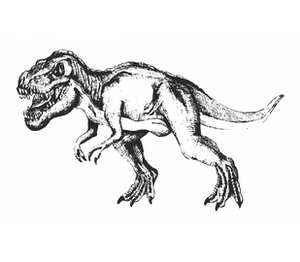 Динозавр кружка двухцветная (цвет: белый + синий)