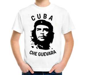 Cuba Эрнесто Че Гевара детская футболка с коротким рукавом (цвет: белый)