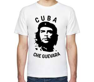 Cuba Эрнесто Че Гевара мужская футболка с коротким рукавом (цвет: белый)